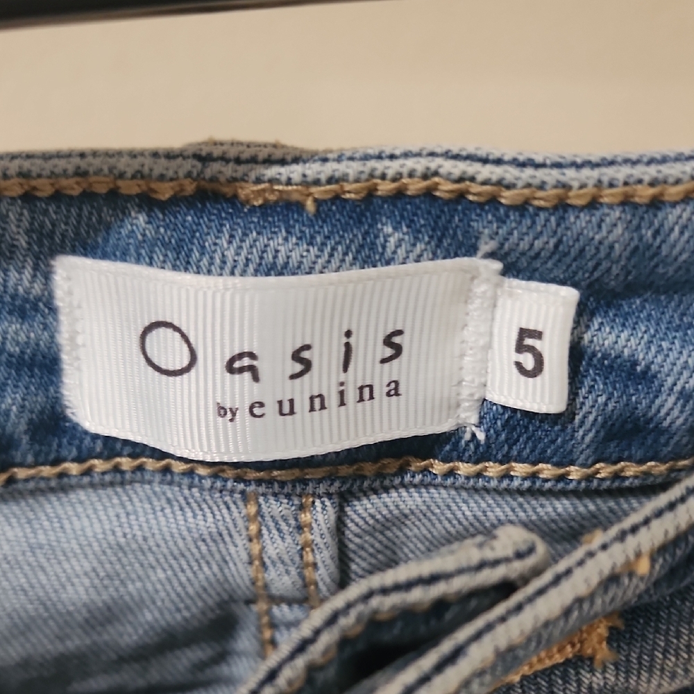 Oasis Light Blue Distressed Skinny Jeans - Picture 6 of 6